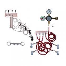 4 Faucet Draft Beer Tower Keg Kit - Taprite Regulator - BALL LOCK